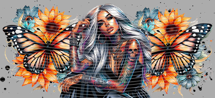 16oz Sunflower Girl-SU-602